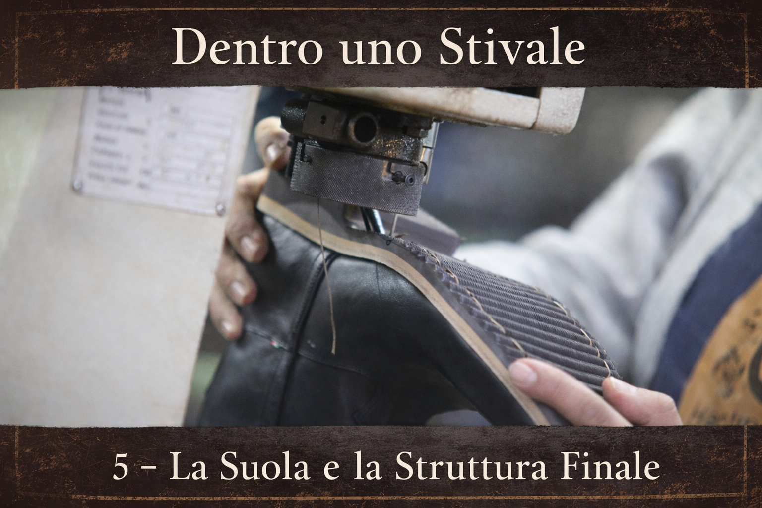 5 — La Suola e la Struttura Finale